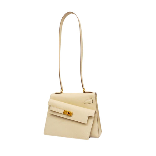 Hermès Kelly Gold Leather Shopper Bag (Pre-Owned)