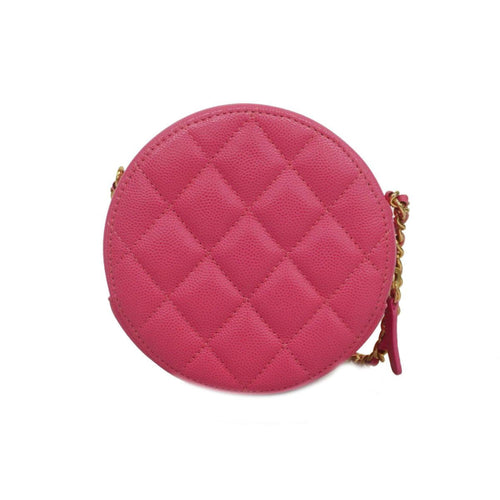 Chanel Pink Leather Shoulder Bag (Pre-Owned)