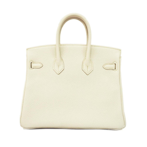 Hermès Birkin 25 White Leather Handbag (Pre-Owned)