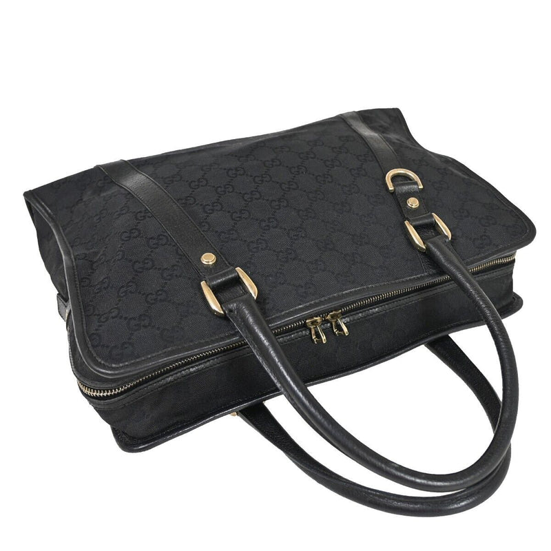 Gucci Gg Canvas Navy Canvas Handbag (Pre-Owned)