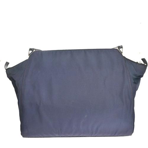 Prada Tessuto Navy Synthetic Shoulder Bag (Pre-Owned)