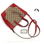 Gucci Guccissima Red Canvas Tote Bag (Pre-Owned)