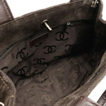 Chanel 2,55 Brown Suede Tote Bag (Pre-Owned)