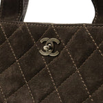 Chanel 2,55 Brown Suede Tote Bag (Pre-Owned)