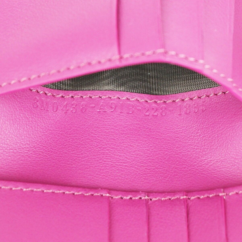 Fendi Peekaboo Pink Leather Wallet  (Pre-Owned)