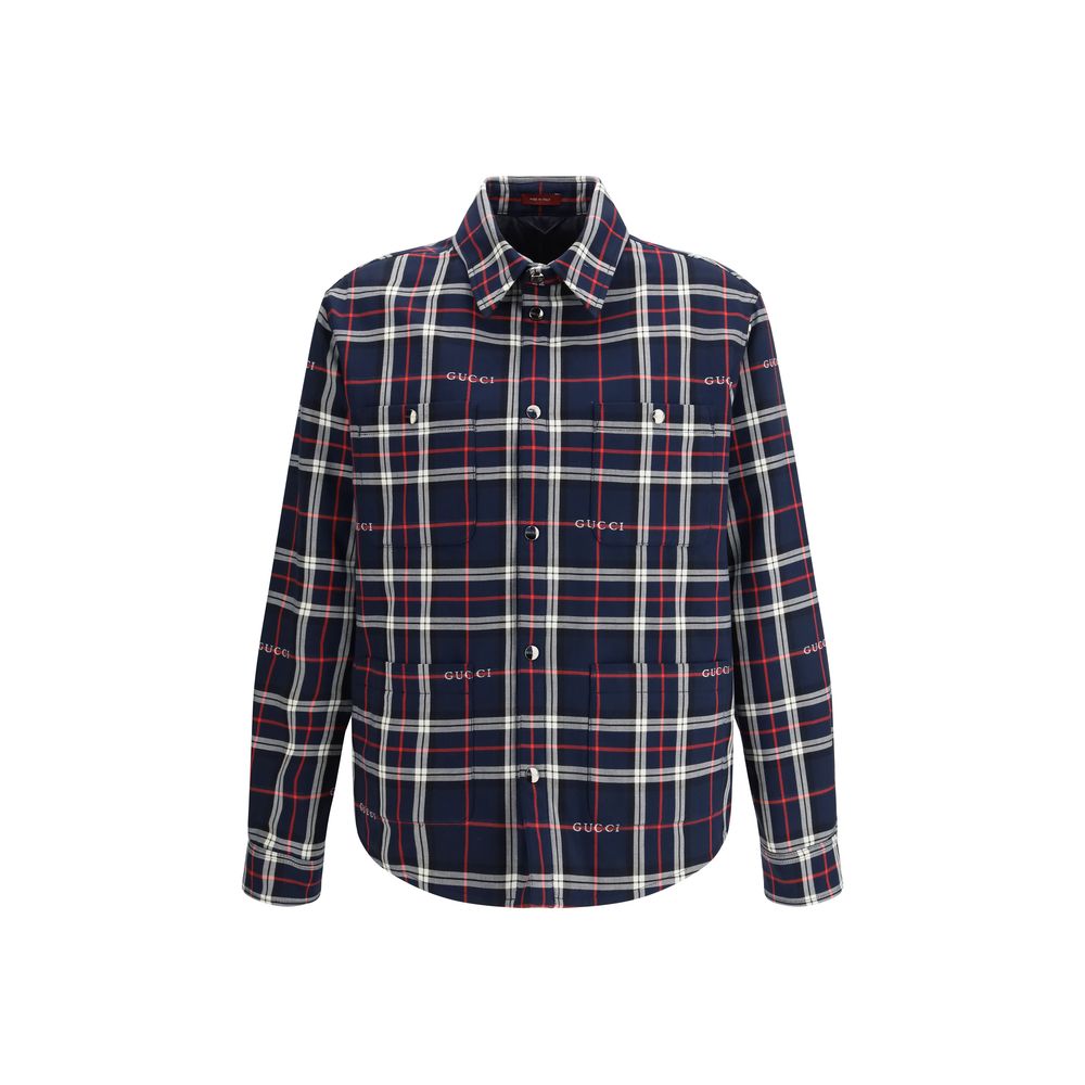 Gucci Blue Cotton Men's Jacket