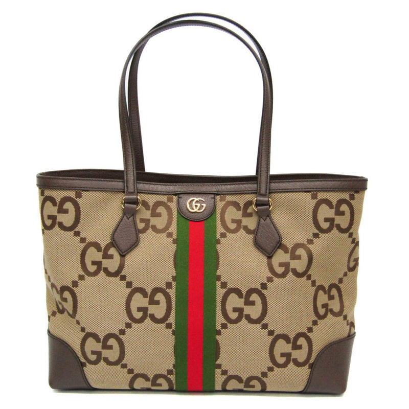 Gucci Ophidia Beige Canvas Tote Bag (Pre-Owned)