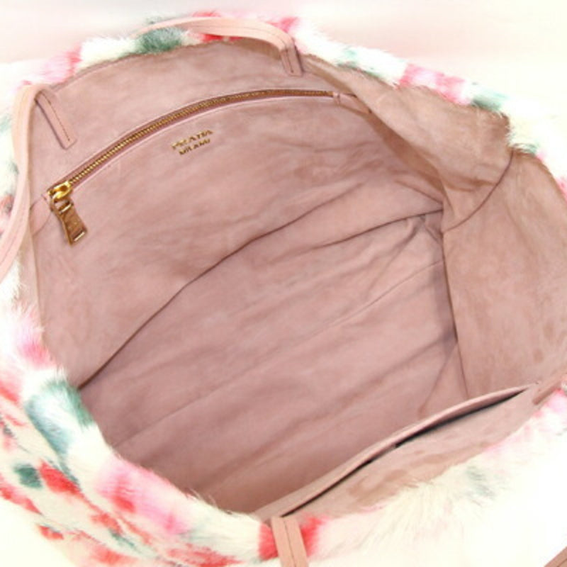 Prada Multicolour Fur Tote Bag (Pre-Owned)