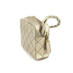 Chanel Gold Leather Shoulder Bag (Pre-Owned)