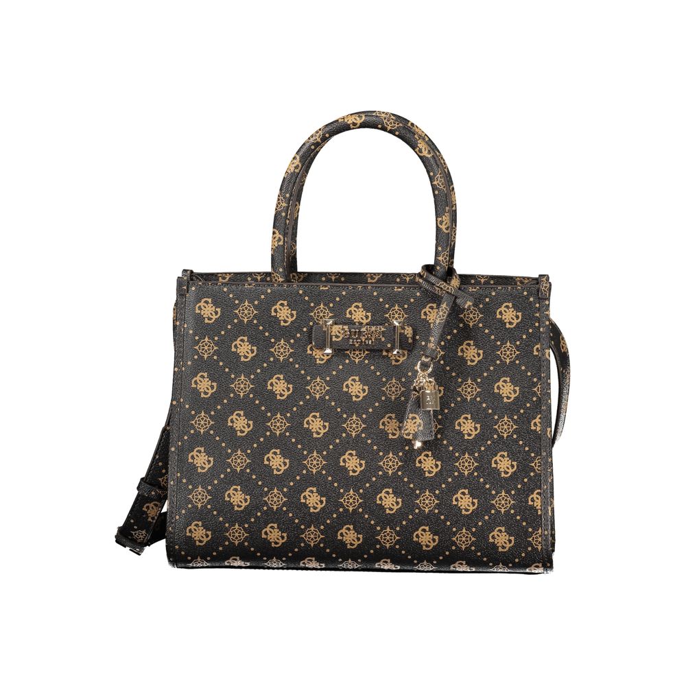 Guess Jeans Marrone Poliuretano Woman Women's Handbag