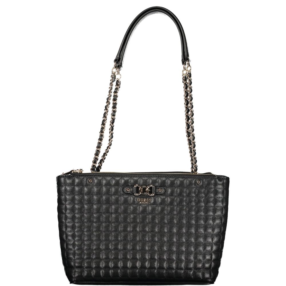 Guess Jeans Nero Poliuretano Women Women's Handbag