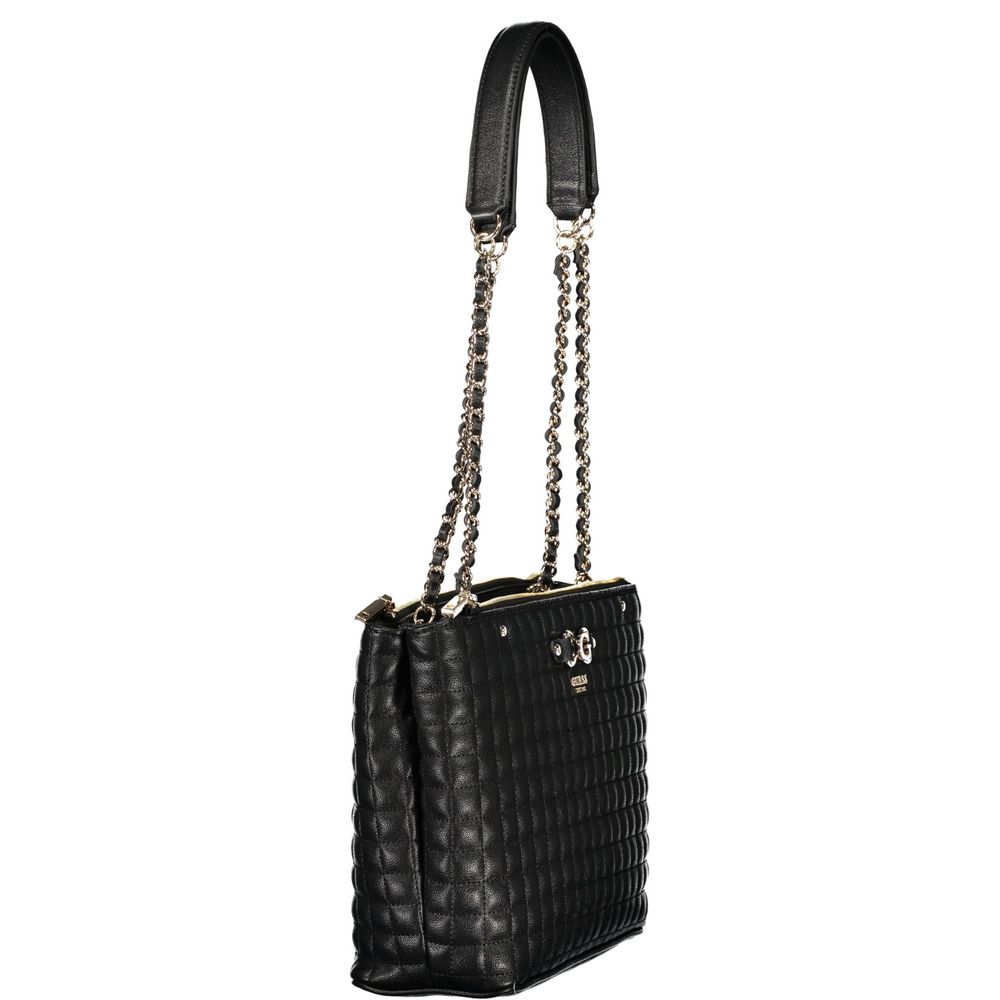 Guess Jeans Nero Poliuretano Women Women's Handbag