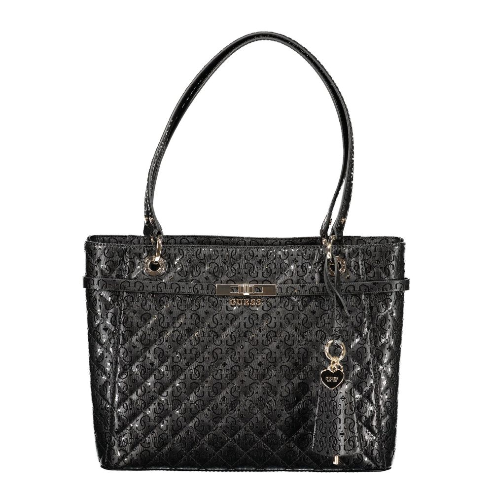 Guess Jeans Black Polyurethane Women's Women's Handbag