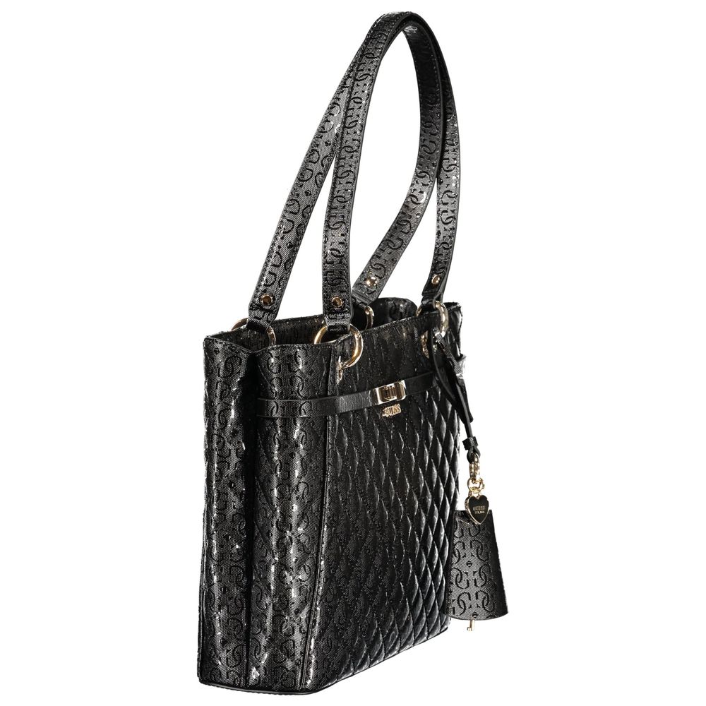 Guess Jeans Black Polyurethane Women's Women's Handbag