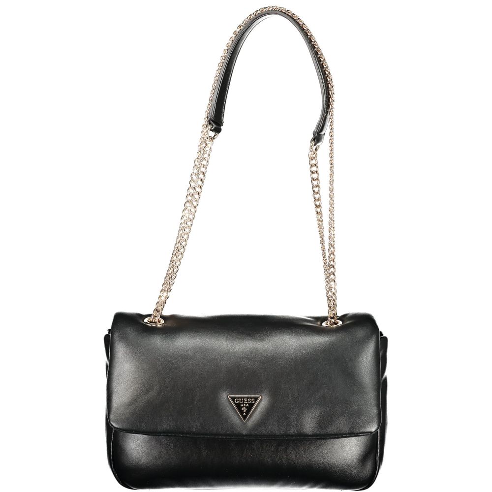 Guess Jeans Nero Poliuretano Women Women's Handbag