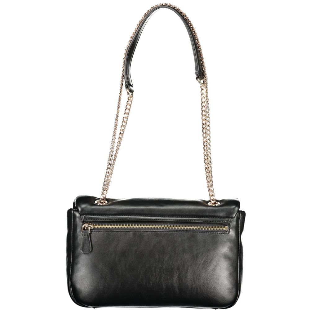 Guess Jeans Nero Poliuretano Women Women's Handbag