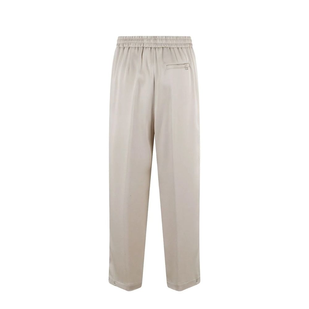 Herno Beige Acetate Casual Women's Pants