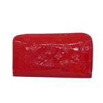 Louis Vuitton Zippy Wallet Red Patent Leather Wallet  (Pre-Owned)