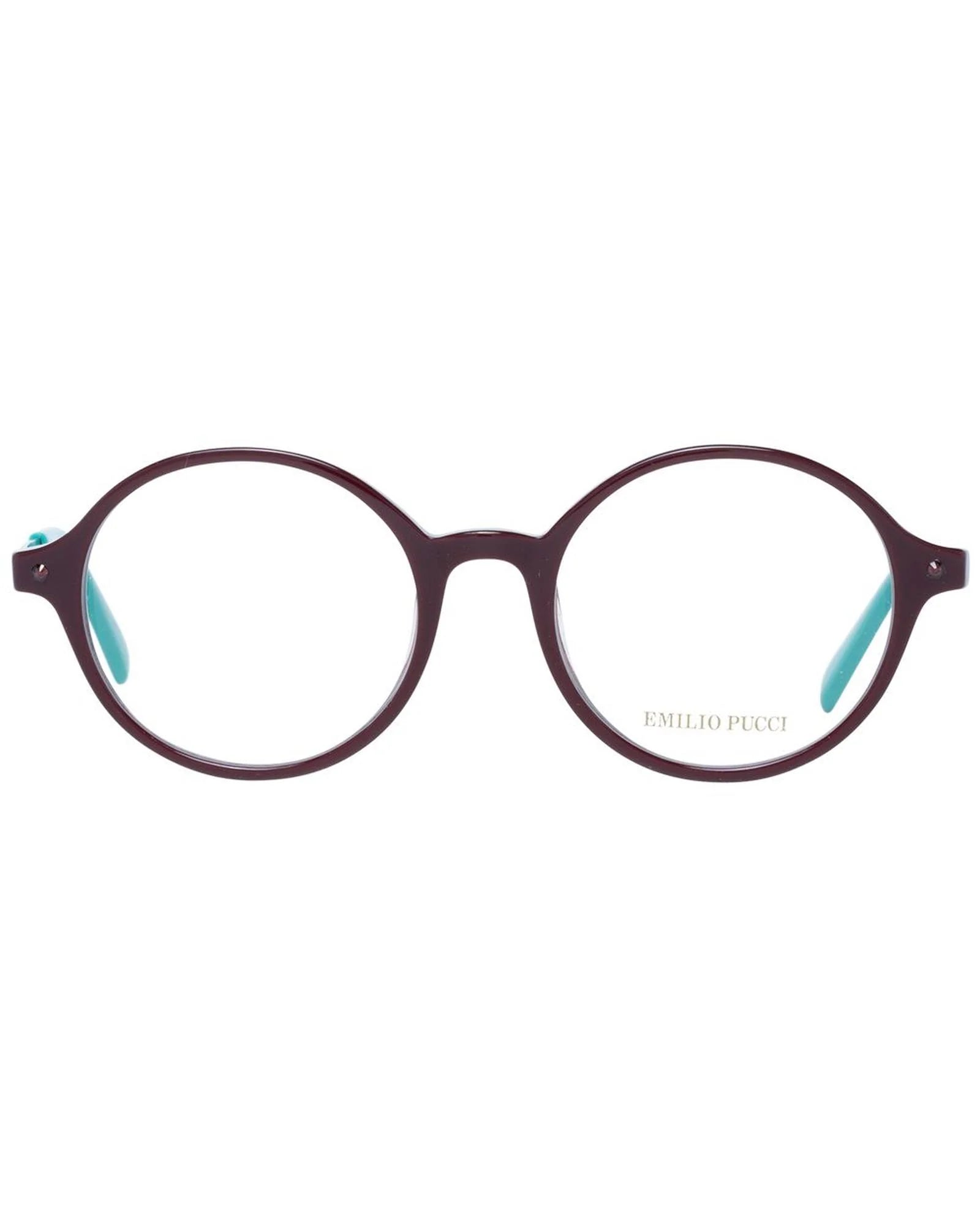 Emilio Pucci Burgundy Plastic Glasses Women's (Frames)