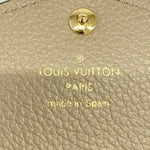 Louis Vuitton Portefeuille Sarah Beige Canvas Wallet  (Pre-Owned)