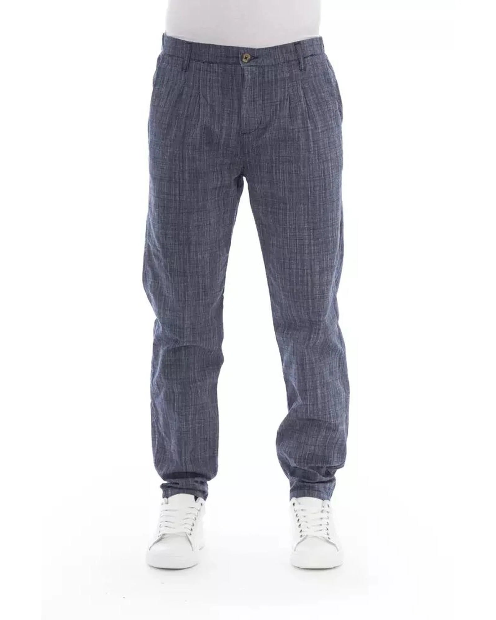 Baldinini Trend Blue Cotton Chino Men's Pants