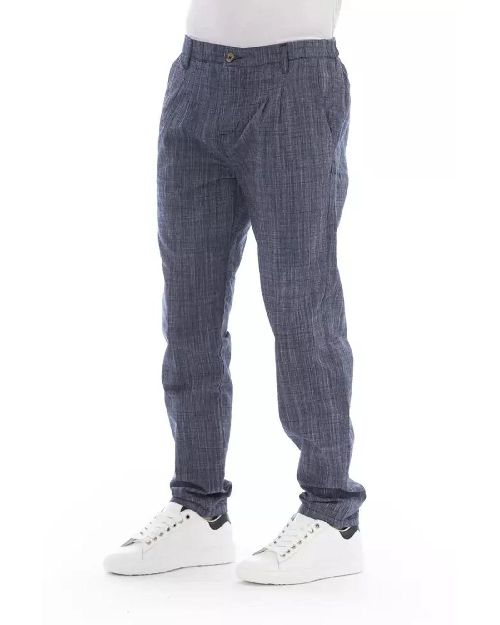 Baldinini Trend Blue Cotton Chino Men's Pants