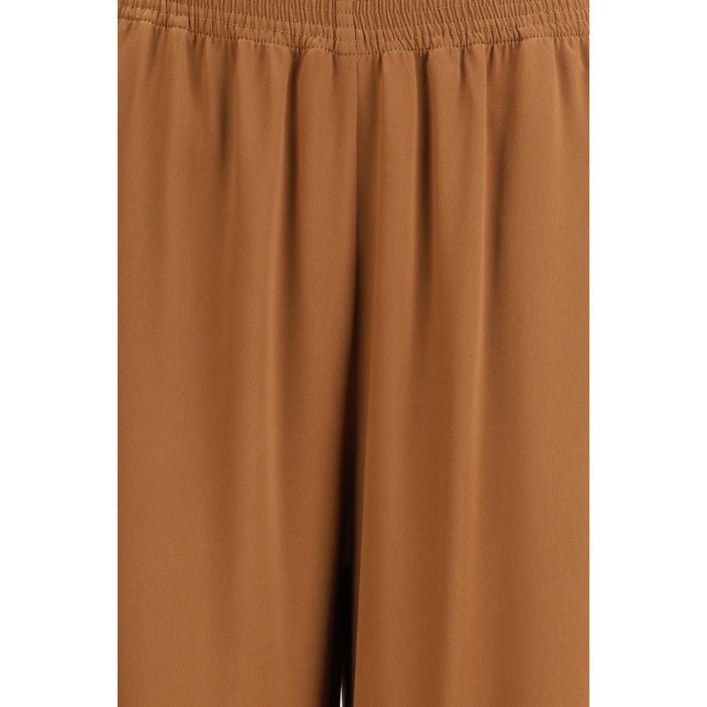 Fabiana Filippi Brown Viscose Casual Women's Pants