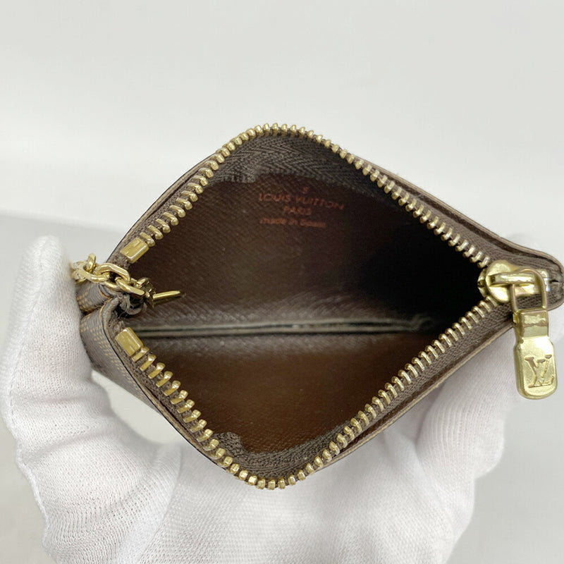 Louis Vuitton Pochette Clés Brown Canvas Wallet  (Pre-Owned)