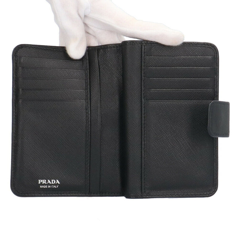 Prada Black Synthetic Wallet  (Pre-Owned)