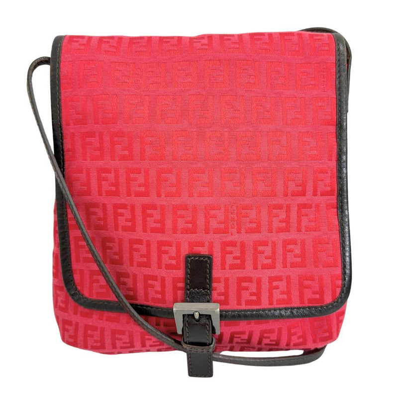 Fendi Zucchino Pink Canvas Shopper Bag (Pre-Owned)