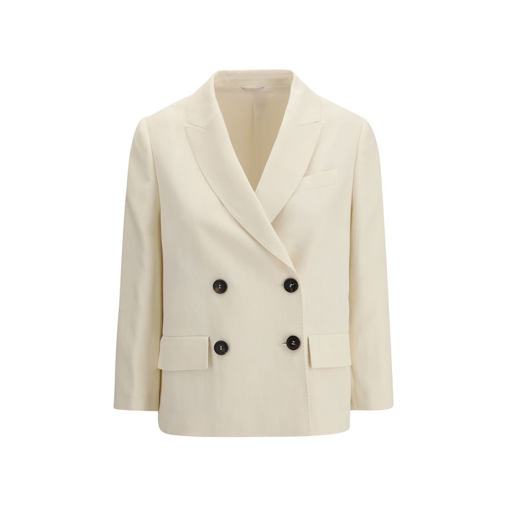 Brunello Cucinelli Beige Viscose Women's Jacket