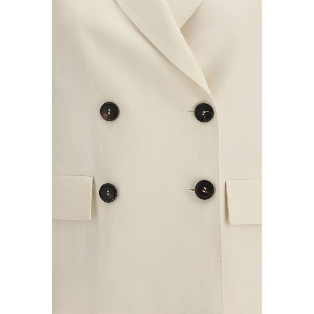 Brunello Cucinelli Beige Viscose Women's Jacket