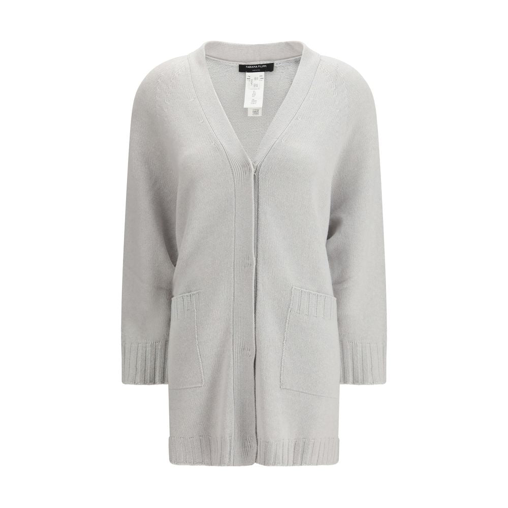 Fabiana Filippi Gray Wool Women's Cardigan