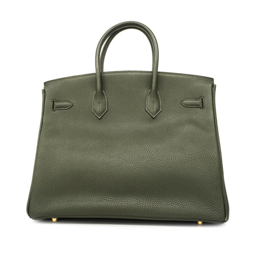 Hermès Birkin Green Leather Handbag (Pre-Owned)