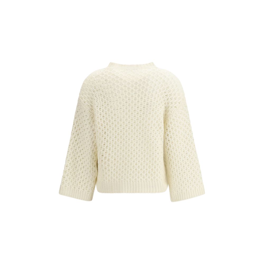 Fabiana Filippi Beige Wool Women's Sweatshirt