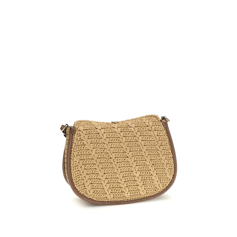 Etro Beige Raffia Shoulder Women's Bag