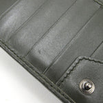 Gucci Gg Imprimé Khaki Leather Wallet  (Pre-Owned)