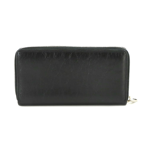 Gucci Zip Around Black Leather Wallet  (Pre-Owned)