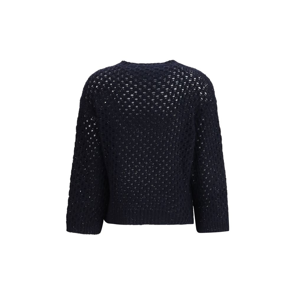 Fabiana Filippi Black Wool Oves Aries Women's Sweatshirt