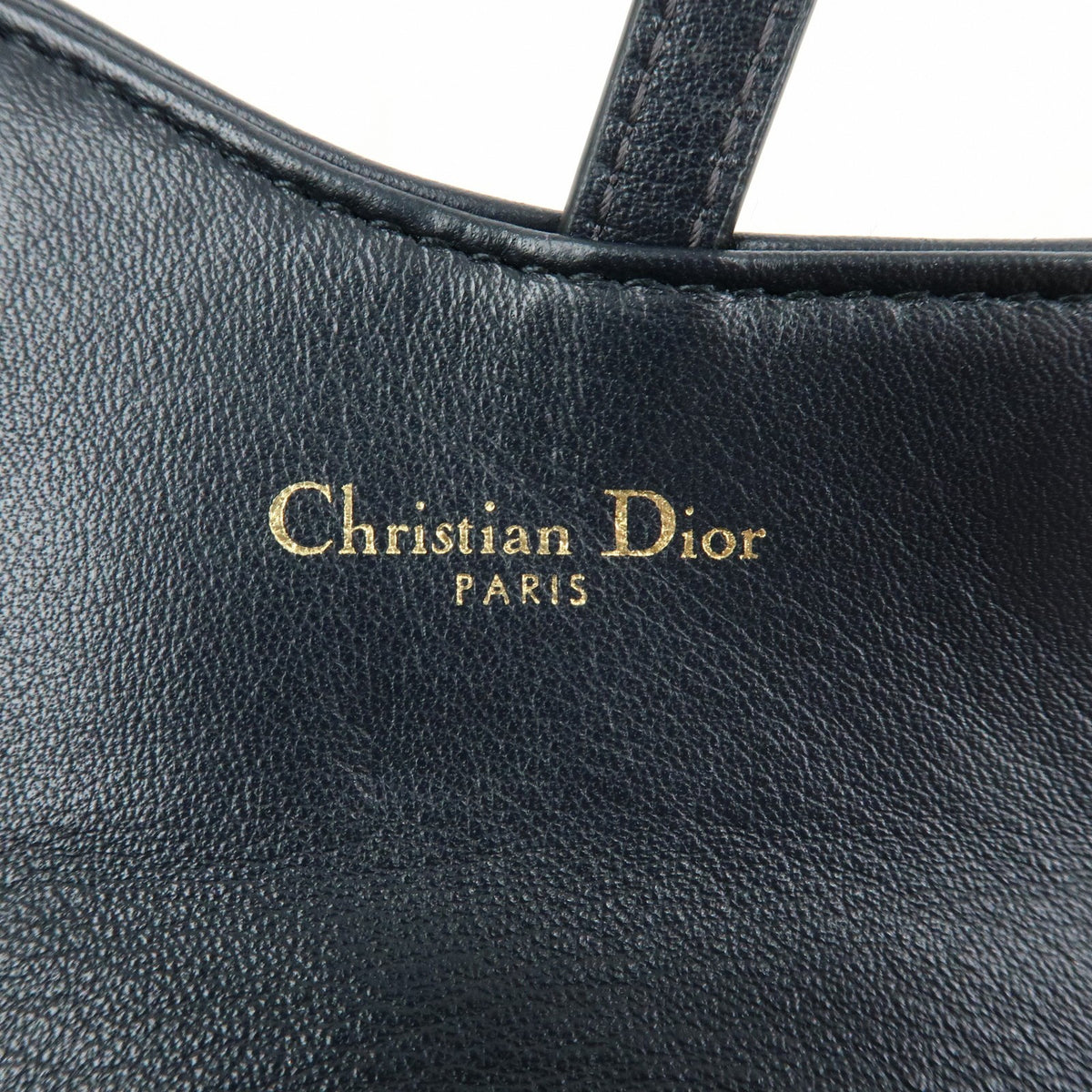 Christian Dior Saddle Pouch Leather Beige Canvas Clutche & Pouche Bag (Pre-Owned)
