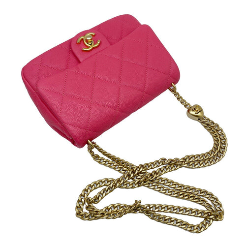 Chanel Timeless Pink Leather Shopper Bag (Pre-Owned)