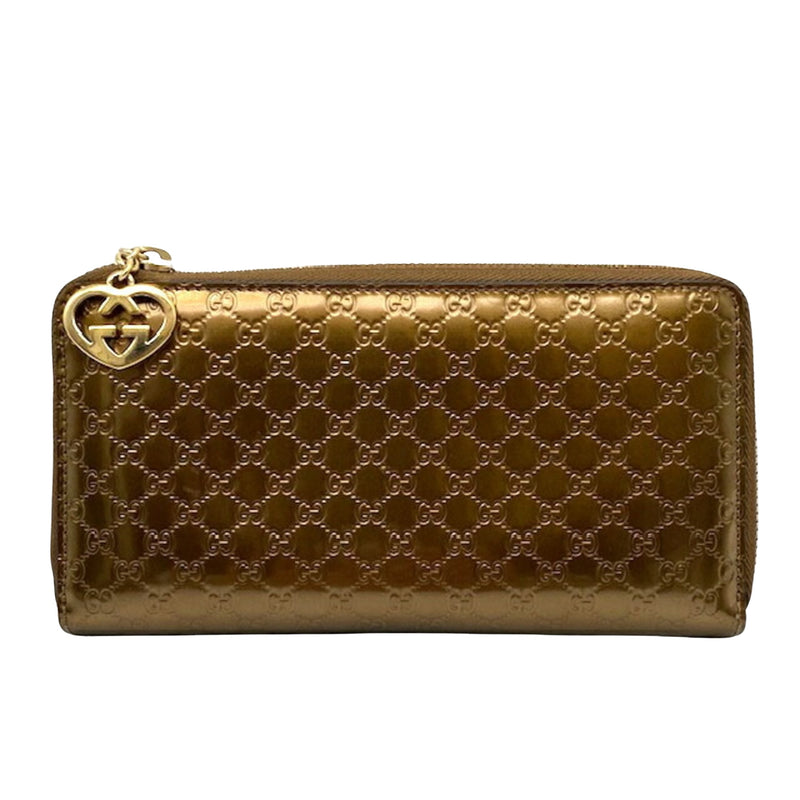 Gucci Gold Patent Leather Wallet  (Pre-Owned)