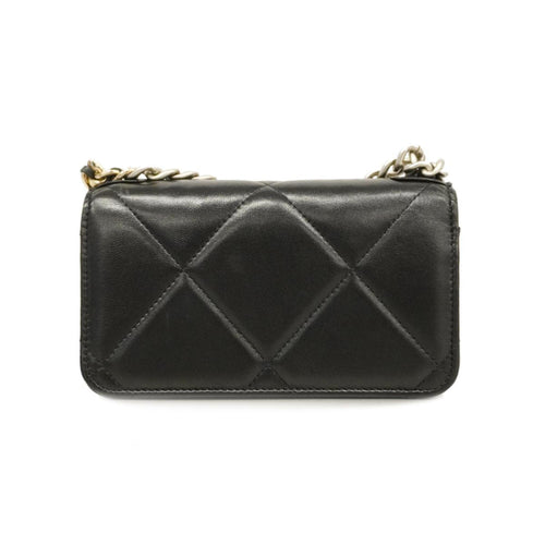 Chanel Matelassé Black Leather Wallet  (Pre-Owned)