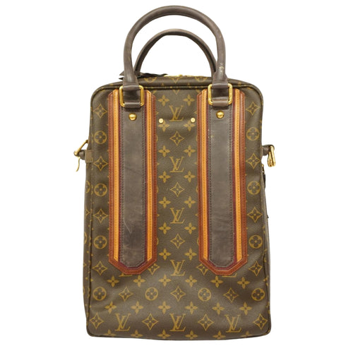 Louis Vuitton Bequia Brown Canvas Handbag (Pre-Owned)