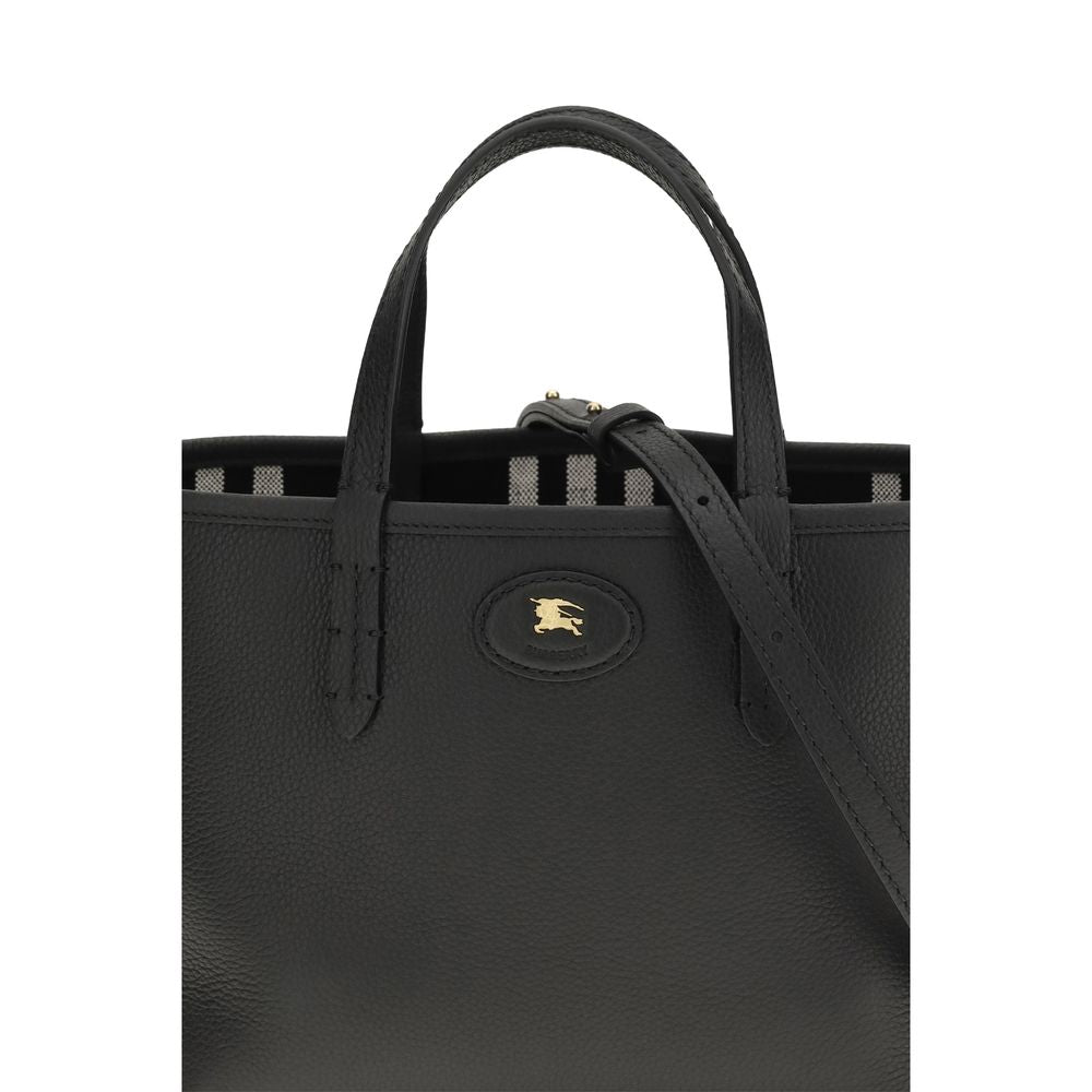 Burberry Black Calf Leather Bos Taurus Shoulder Women's Bag
