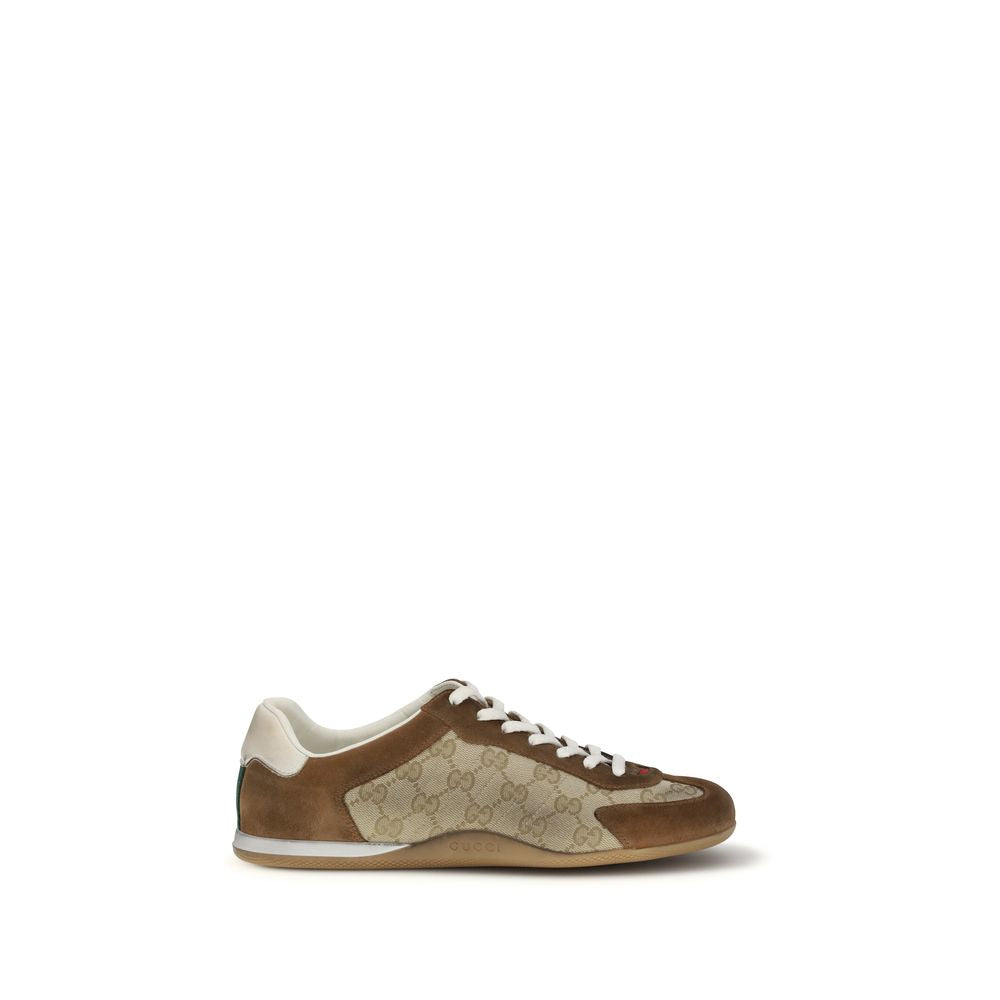 Gucci Brown Calf Leather Bos Taurus Men's Sneakers