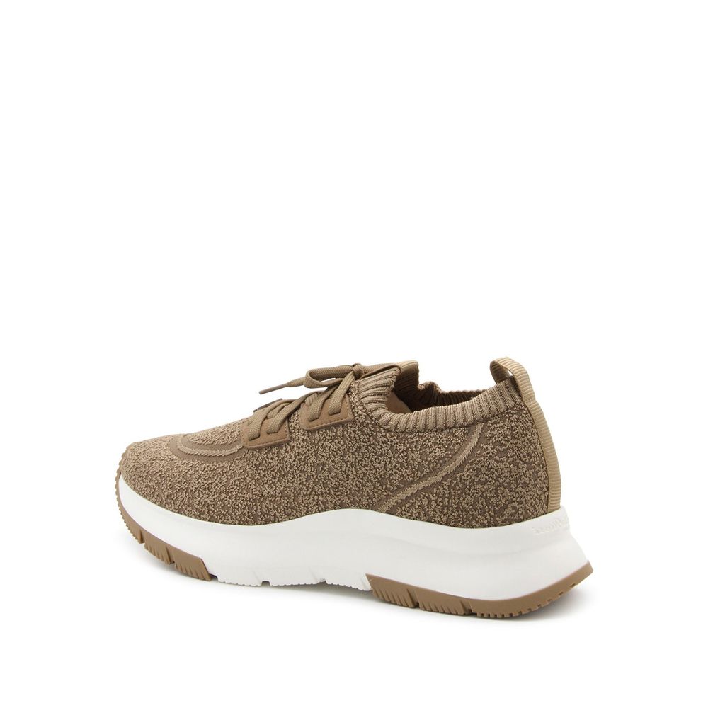 Gianvito Rossi Brown Fabric Athletic Women's Sneakers