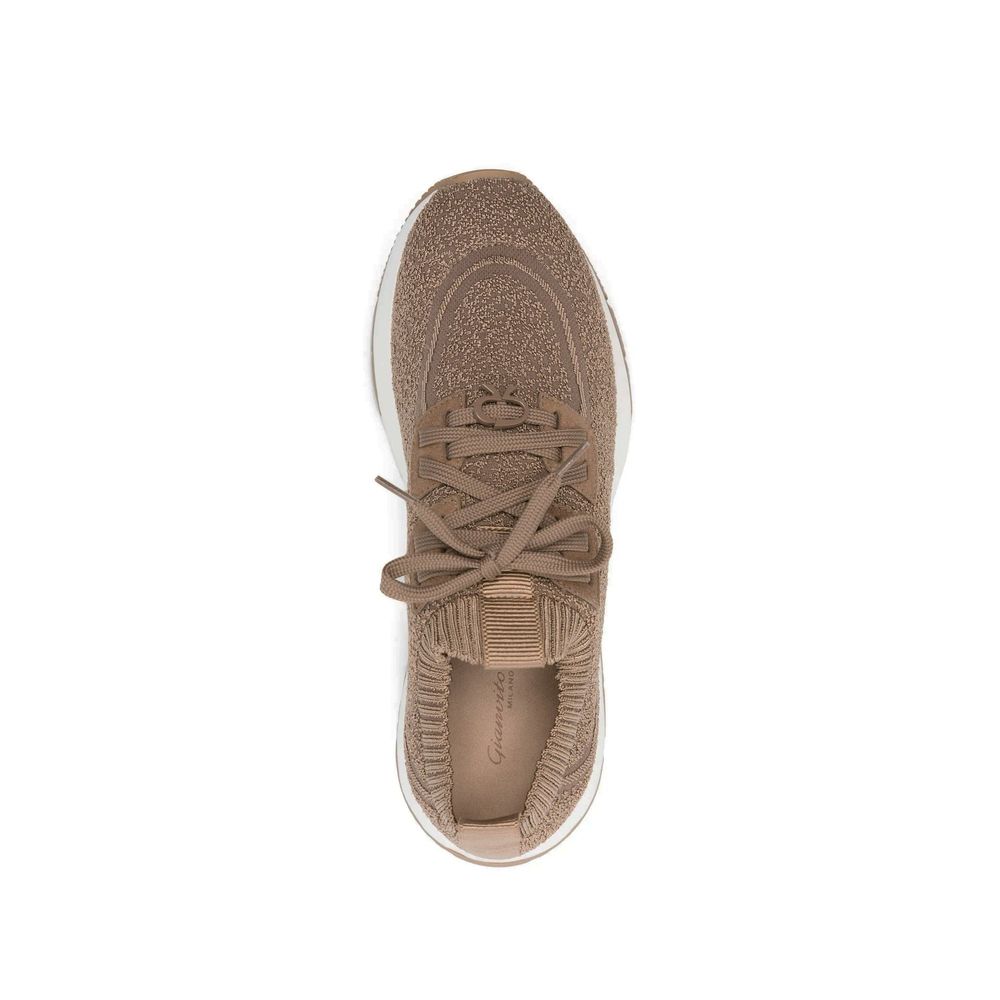 Gianvito Rossi Brown Fabric Athletic Women's Sneakers
