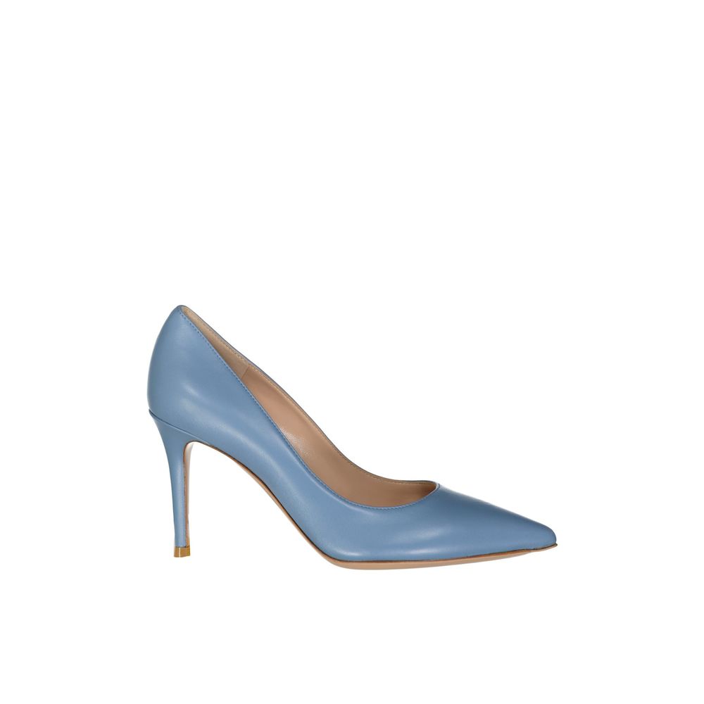Gianvito Rossi Blue Leather High Heel Women's Pumps