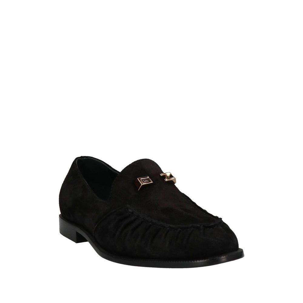 Giuseppe Zanotti Black Calfskin Slip-On Men's Loafers
